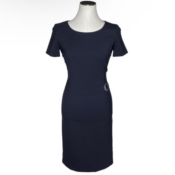 Hugo Boss Navy Sheath Dress size 2 - Picture 2 of 13